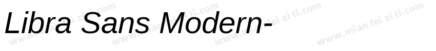 Libra Sans Modern字体转换